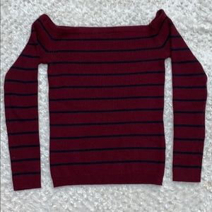 American Eagle Off the Shoulder Knit Long-Sleeve